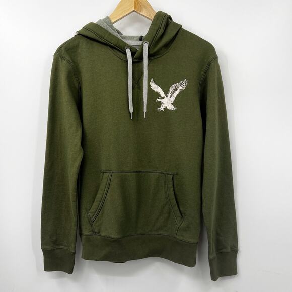 American Eagle Outfitters Tops - American Eagle Outfitters Pullover Hooded Sweatshirts Stretch Green Size XS